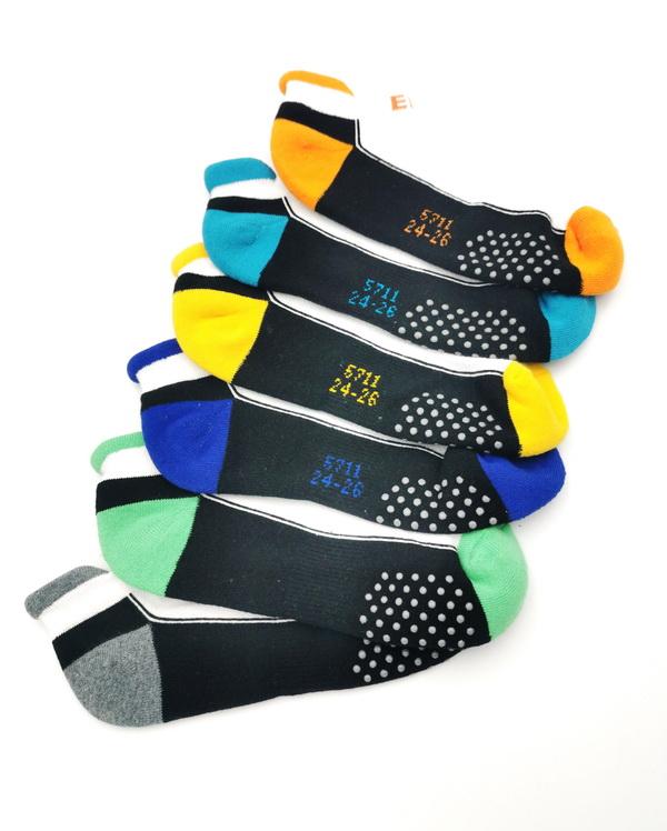 5711 三跟船形止滑氣墊單車運動襪