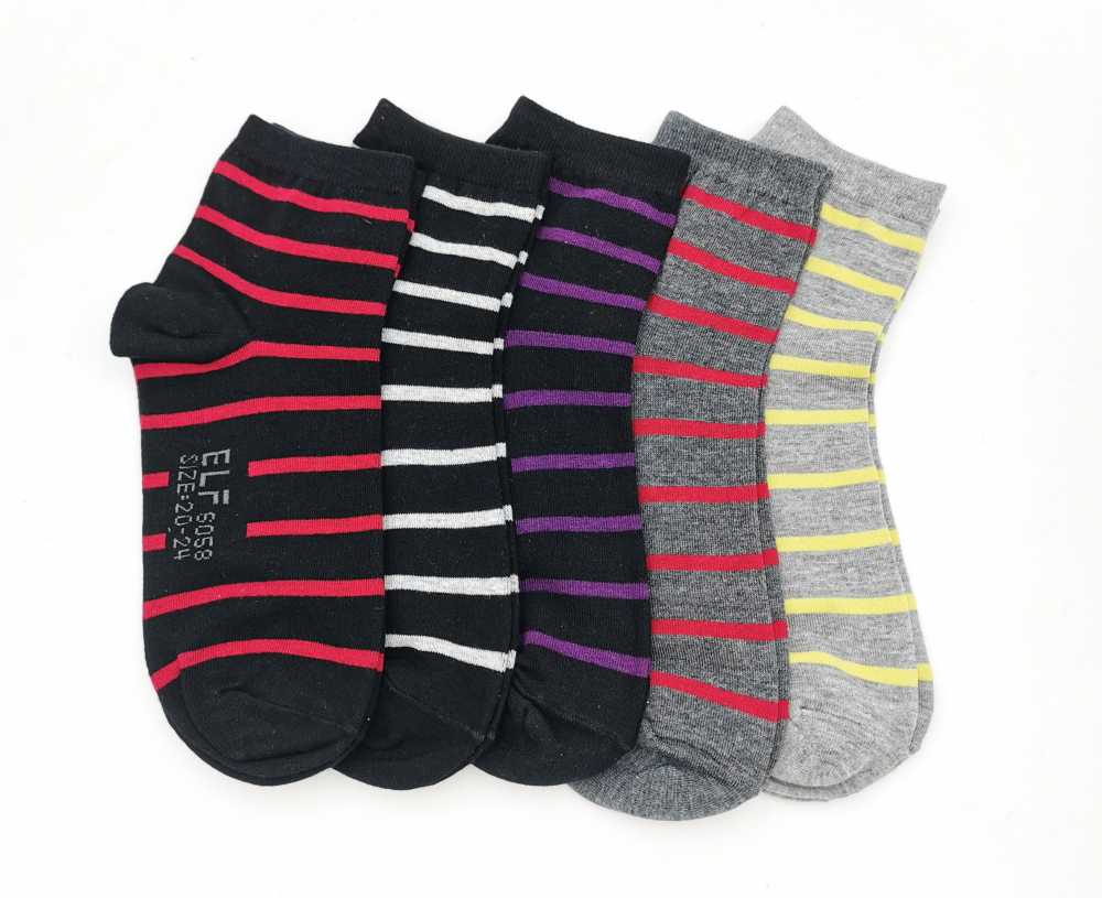 6058 斑馬細針淑女襪