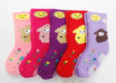 6601-C 寬口魔術長毛巾襪(小綿羊) (止滑)