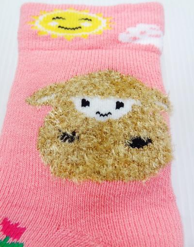 6601-C 寬口魔術長毛巾襪(小綿羊) (止滑)