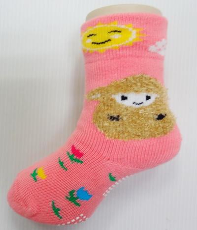 6601-C 寬口魔術長毛巾襪(小綿羊) (止滑)