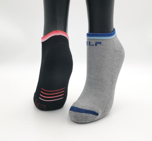 6432 彩虹船型氣墊襪 黑色 <3雙特惠入>