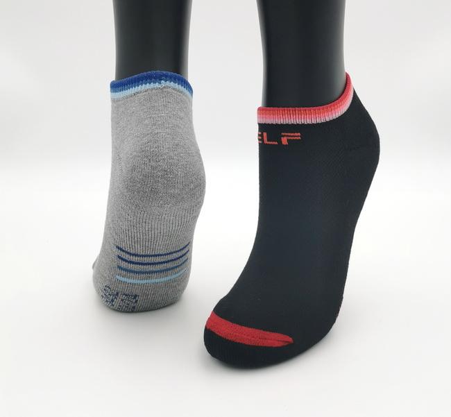 6432 彩虹船型氣墊襪 黑色 <3雙特惠入>