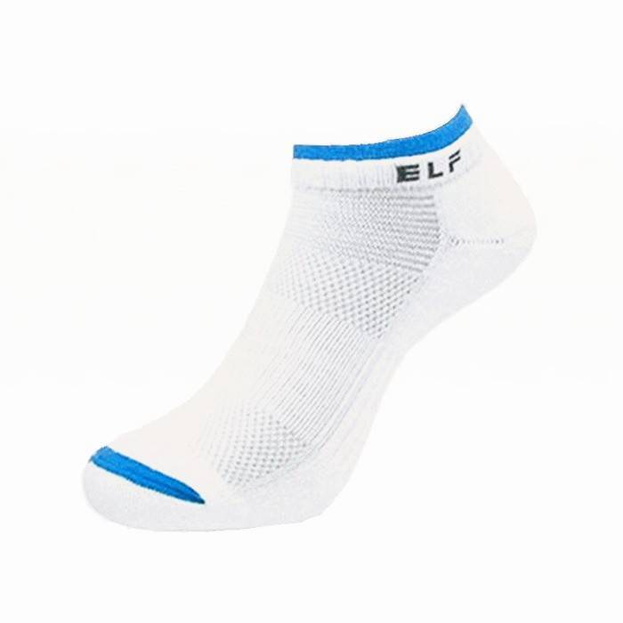 6427-3 節色船形運動襪 <白色系>